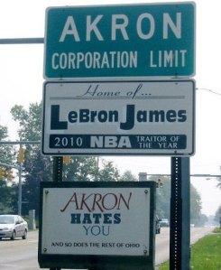 Akron Hates Lebron James, So Does the Rest of Ohio